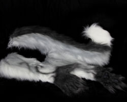 Grey wolf realistic fursuit head 3