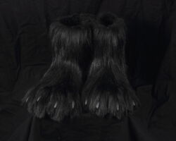 Black gryphon realistic fursuit partial 6