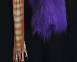 Purple gryphon realistic fursuit head 8